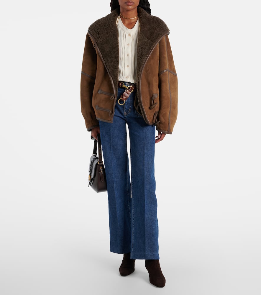 Frame The Refined High Rise Jeans In Saturn In Blue