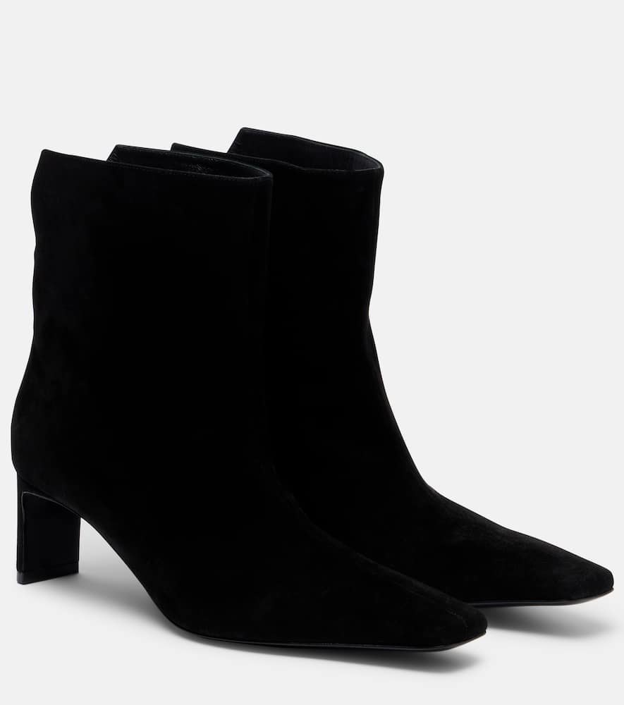 Khaite Ankle Boots Ona 55 Aus Veloursleder In Animal Print