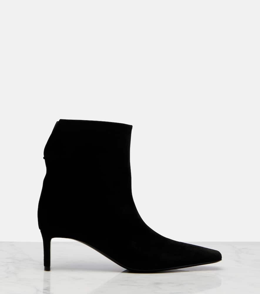 Khaite Ankle Boots Ona 55 Aus Veloursleder In Animal Print