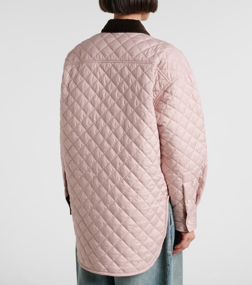  Loewe Loewe Anagram Quilted Leather-trimmed Jacket 