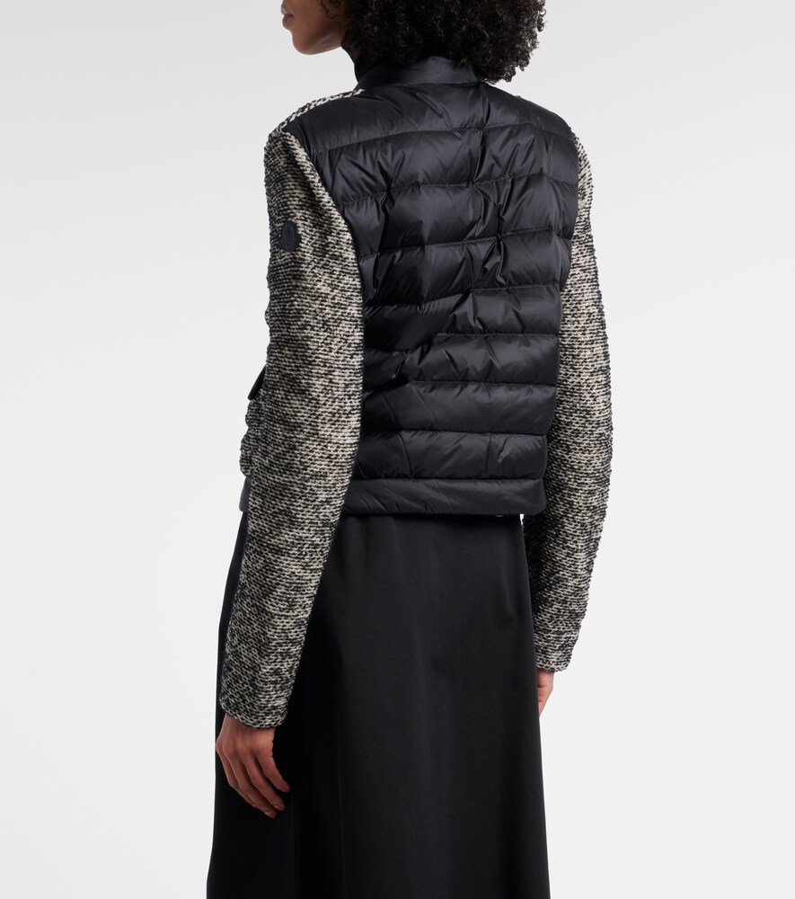  Moncler Moncler Down-paneled Wool-blend Jacket 