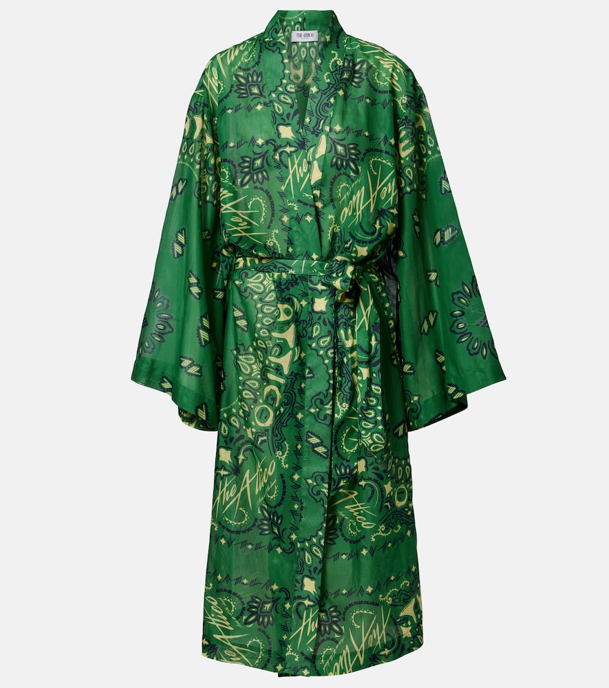 The Attico Bandana cotton muslin kaftan