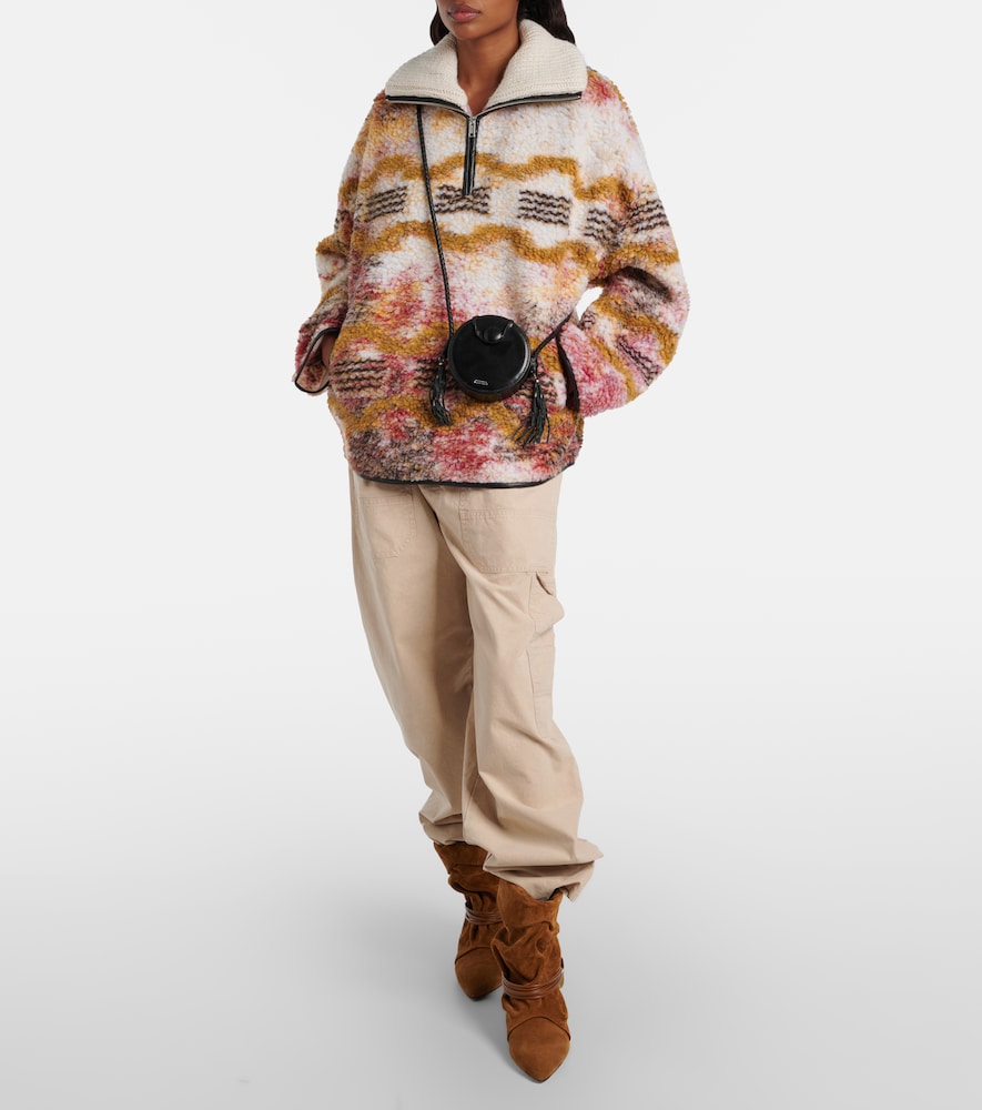 Marant Etoile Marner fleece half-zip sweater