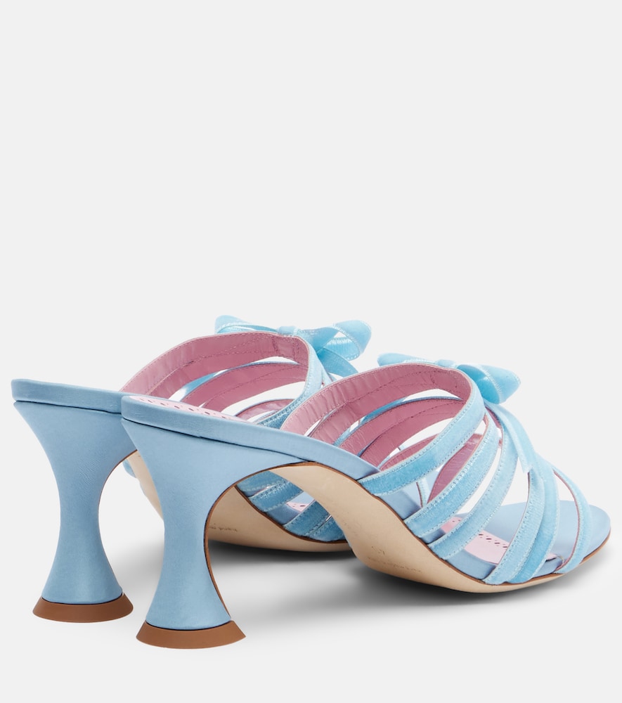  Manolo Blahnik Manolo Blahnik Mules Clementel 70 De Terciopelo 