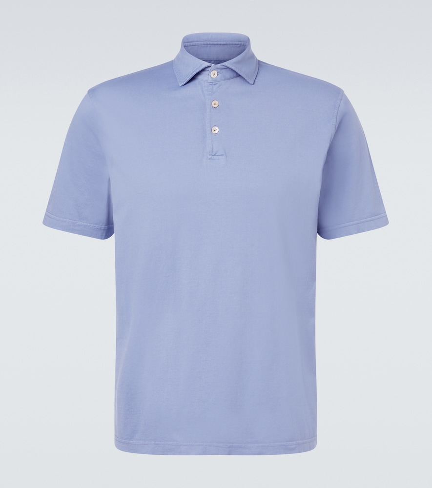 Fedeli Zero cotton jersey polo shirt