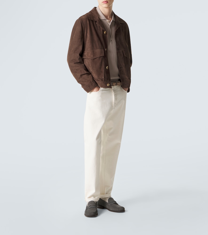 Suede Penny Loafers