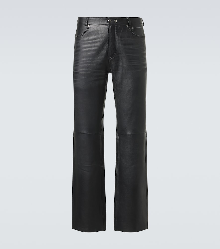 Pantaloni regular Carlson Cut in pelle