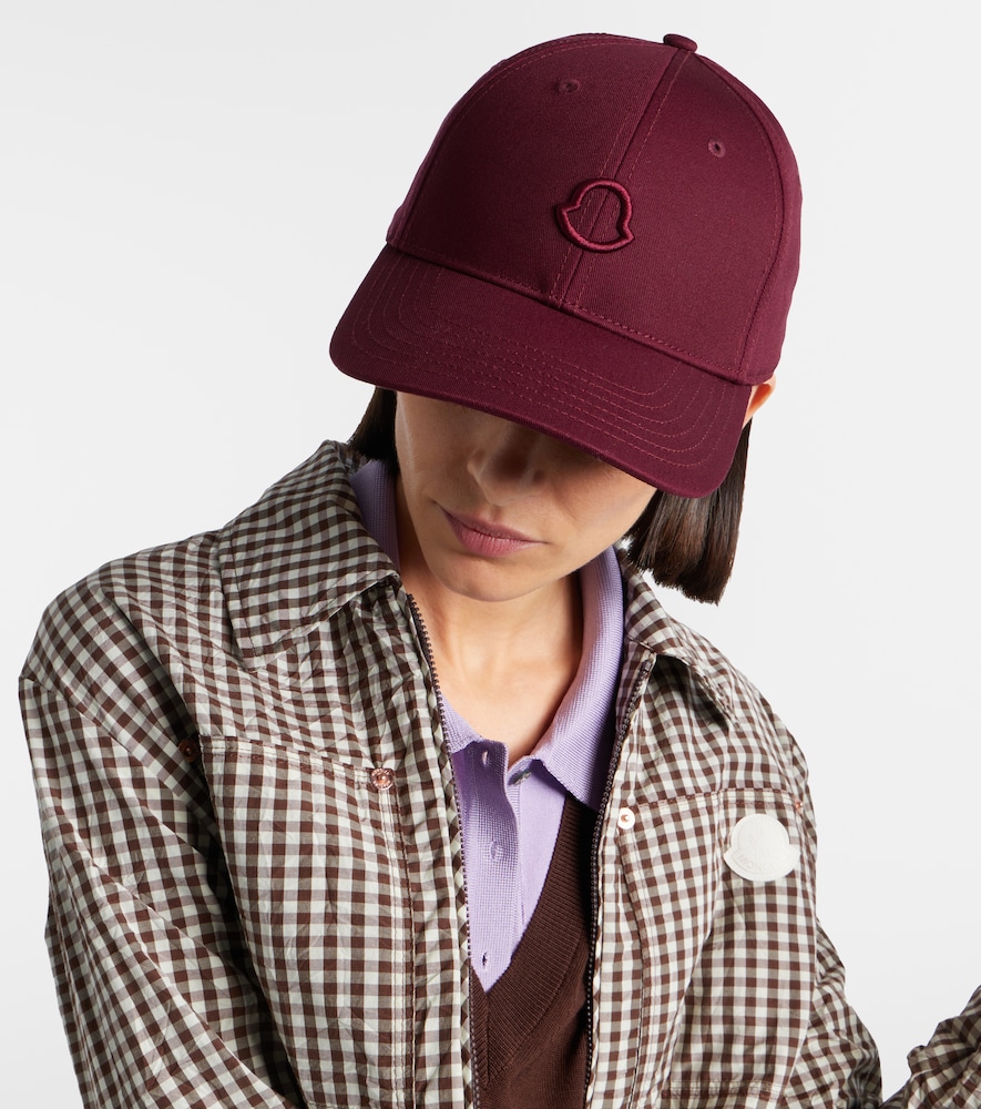 Moncler Logo cotton canvas baseball cap