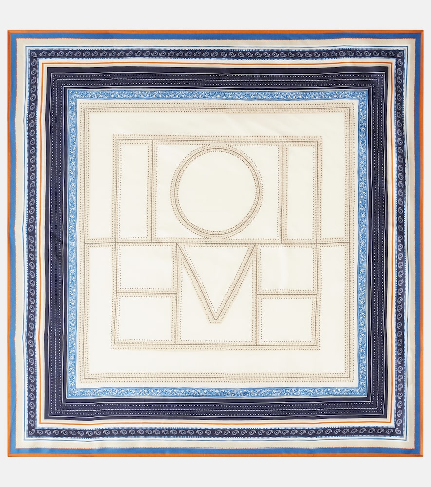 Toteme Printed silk twill scarf