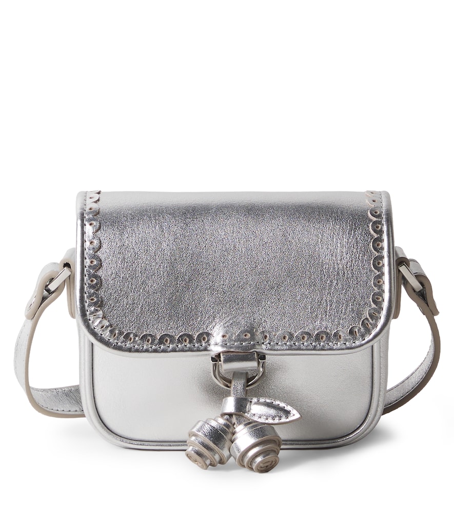 Tasche aus Metallic-Leder