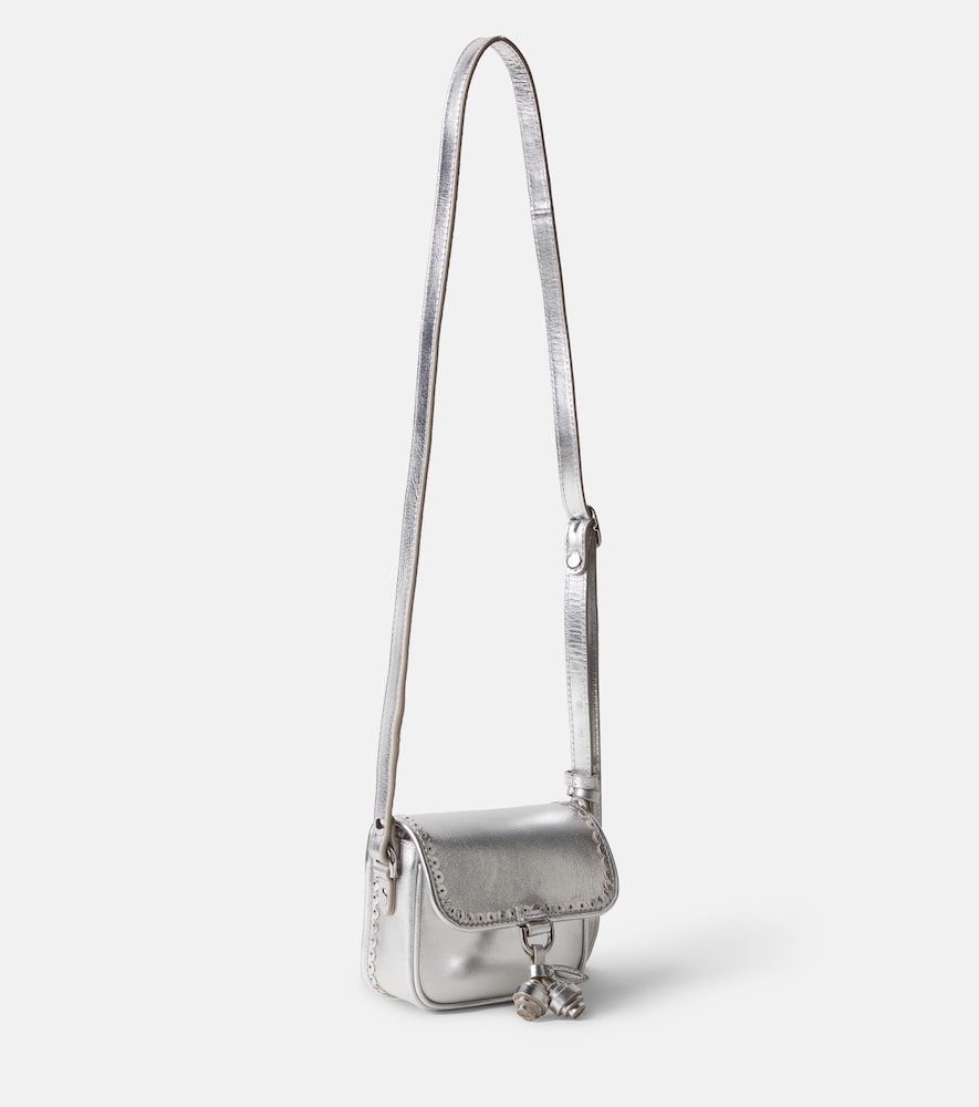  Bonpoint Bonpoint Tasche Aus Metallic-leder 