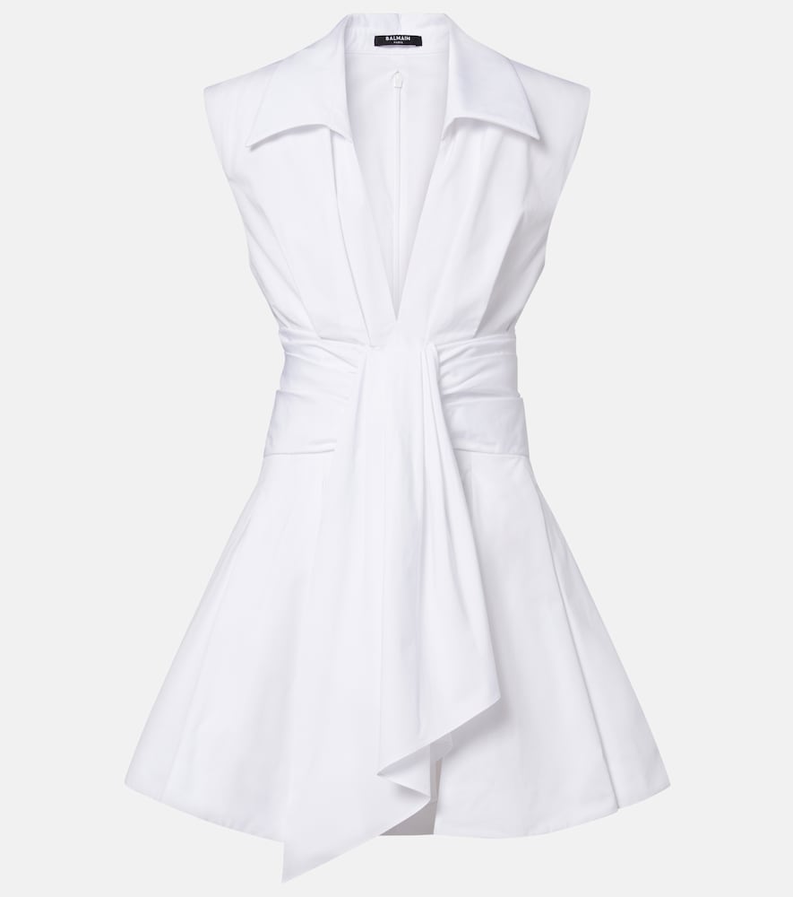 Balmain Cotton poplin shirt dress