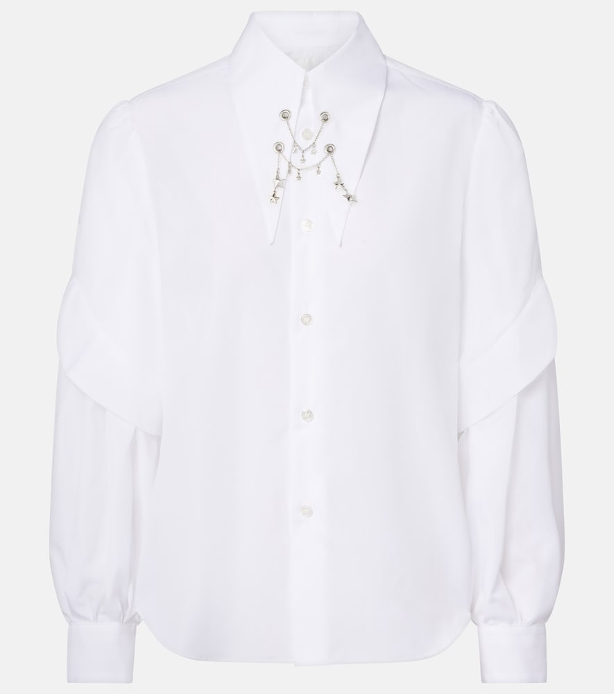 Noir Kei Ninomiya Embellished cotton shirt