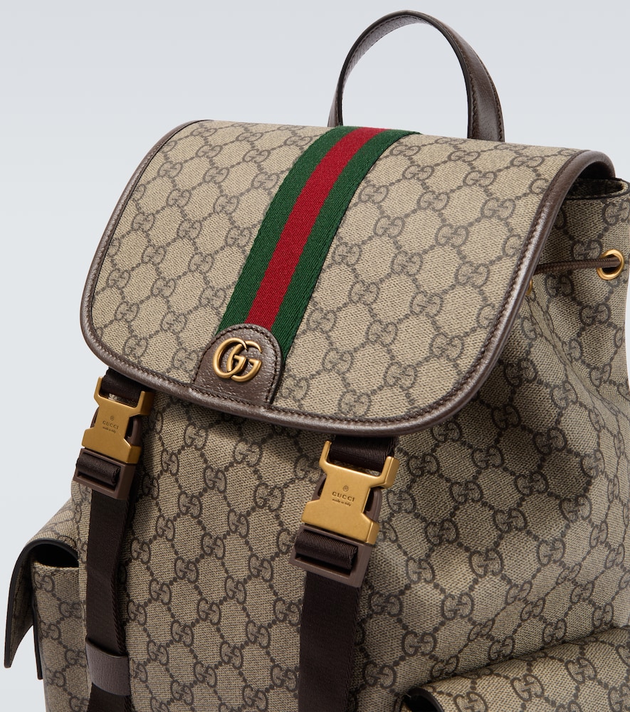  Gucci Gucci Ophidia Gg Canvas Large Backpack 