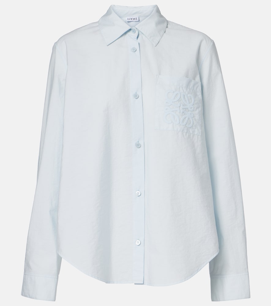Loewe Paula's Ibiza Anagram cotton-blend poplin shirt