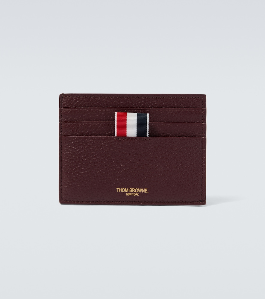 Thom Browne RWB Stripe leather cardholder