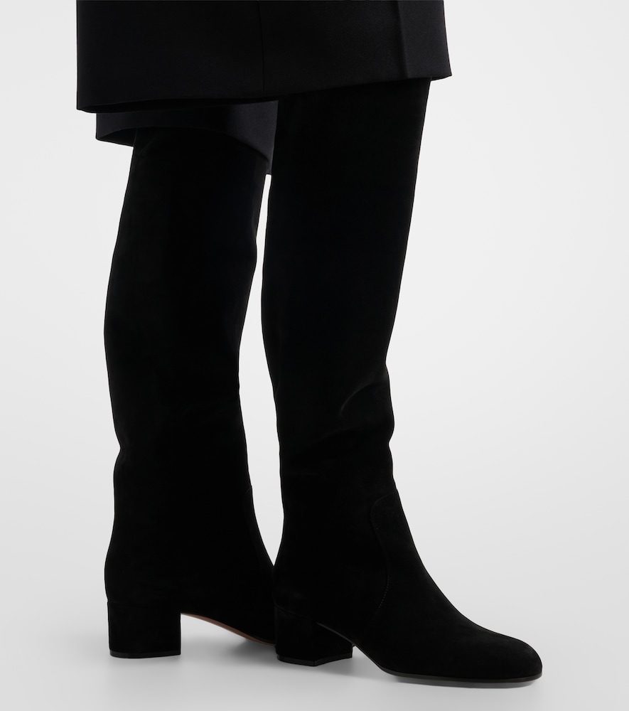 Gianvito Rossi Suede knee-high boots