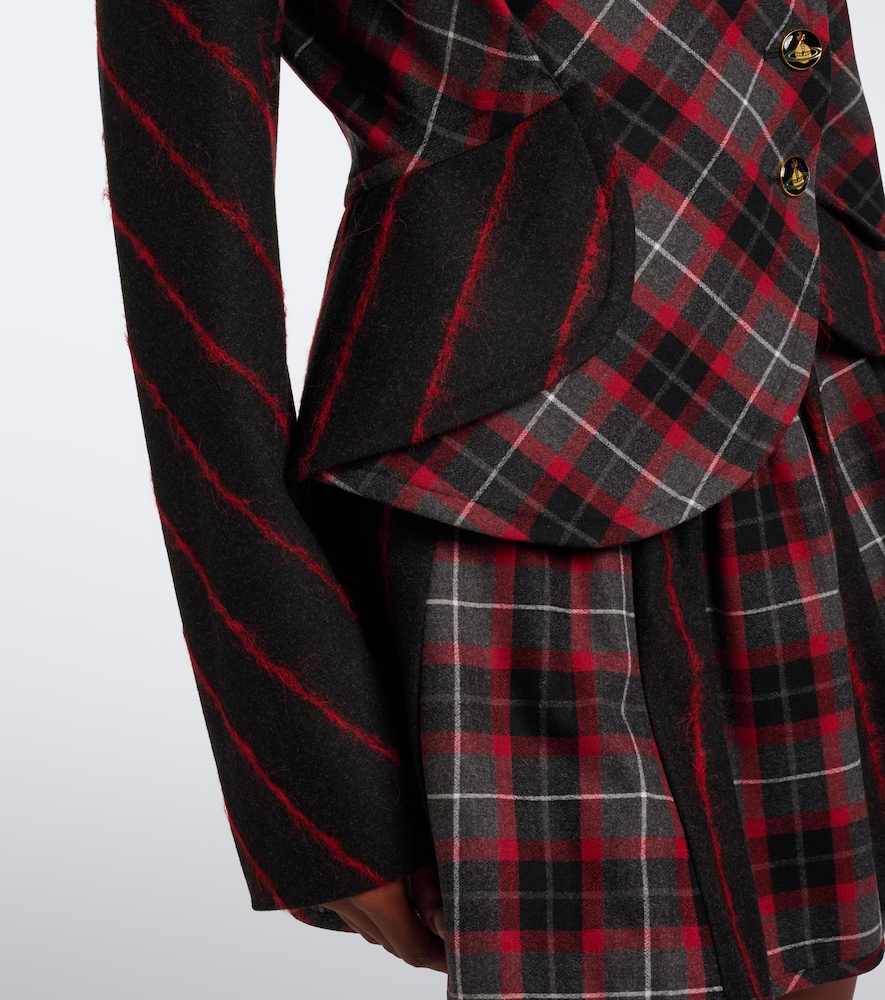 Stormy Peplum Tartan Jacket