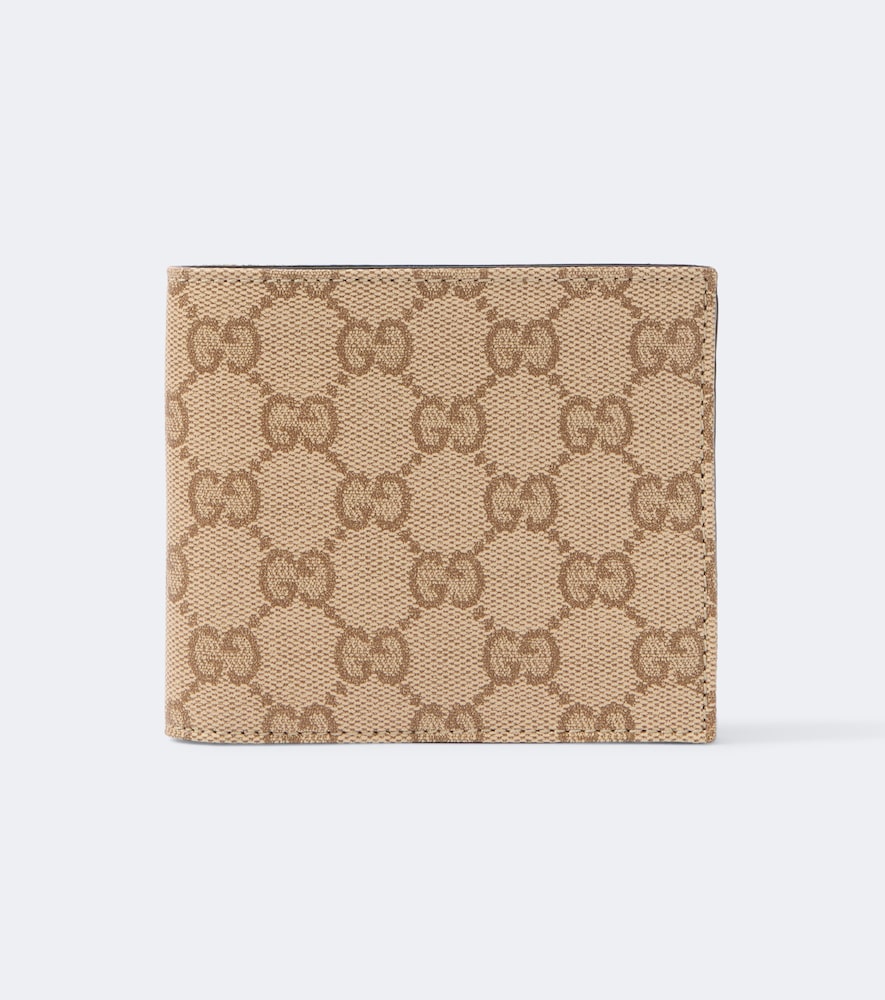 Gucci Essence Classic Gg Canvas Wallet In Sand