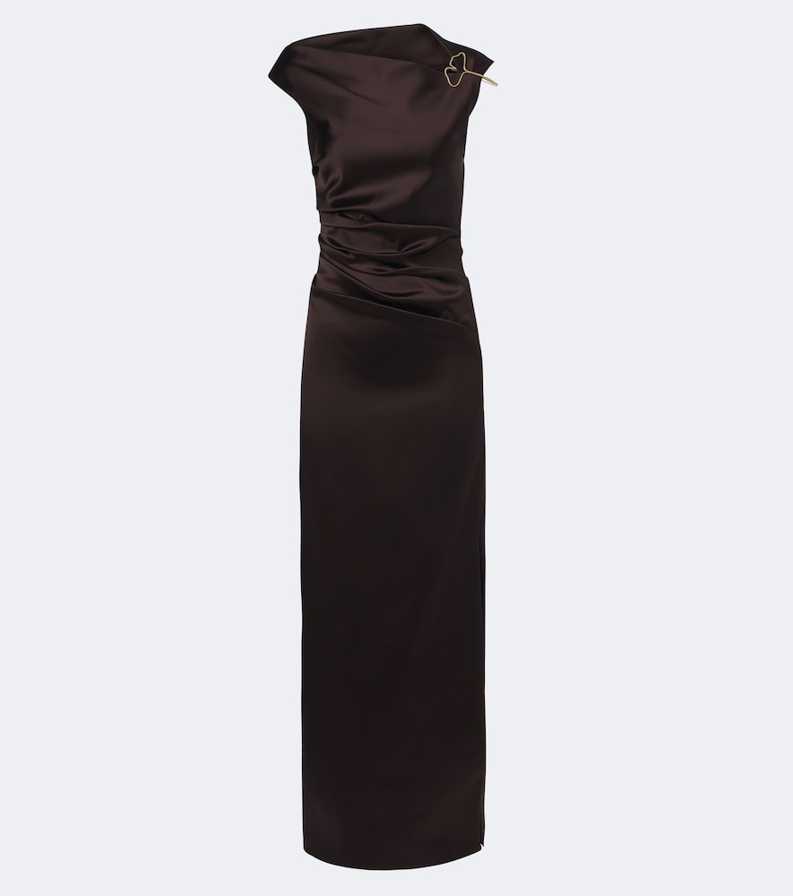 Verzierte Robe aus Satin