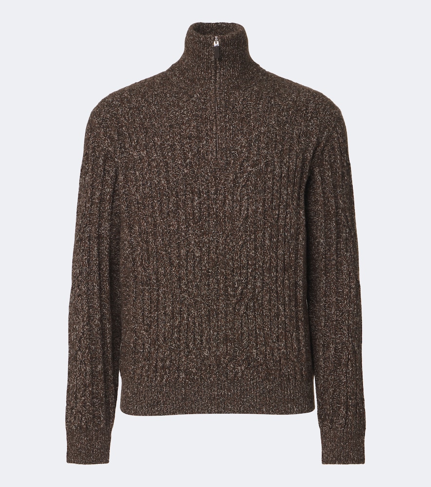 And Cashmere Half-Zip Sweater