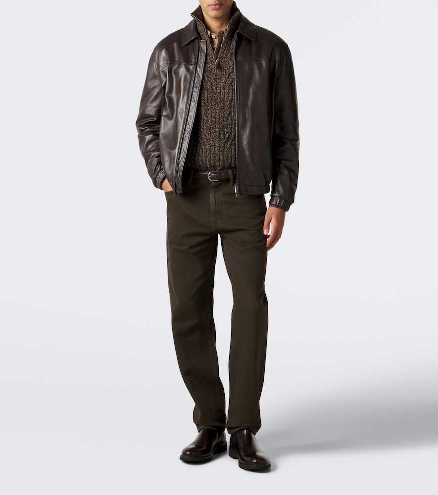 And Cashmere Half-Zip Sweater