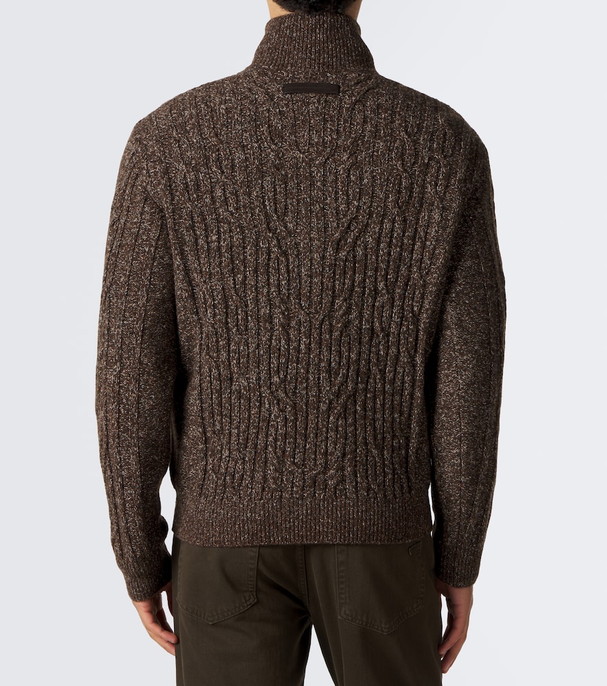 And Cashmere Half-Zip Sweater