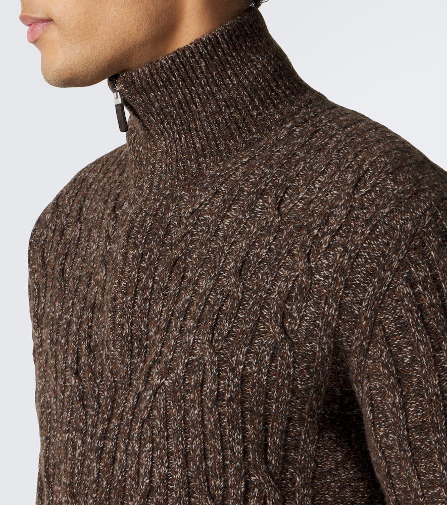 And Cashmere Half-Zip Sweater