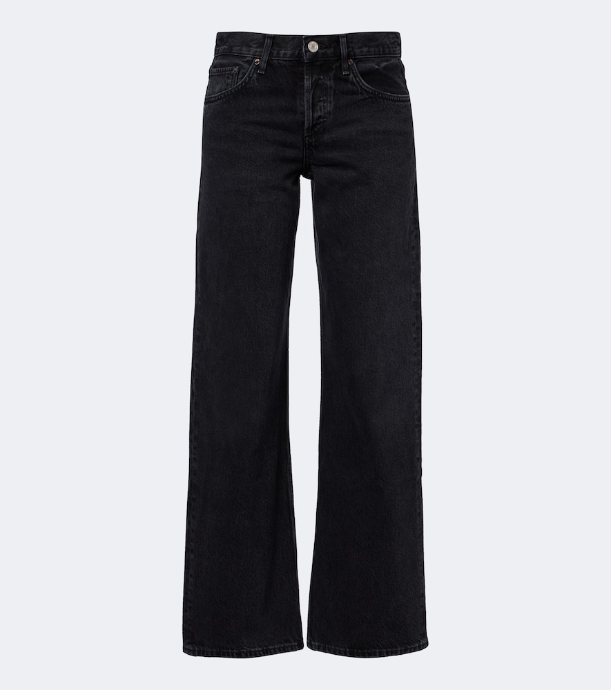 Jeans Loose a gamba larga e vita bassa