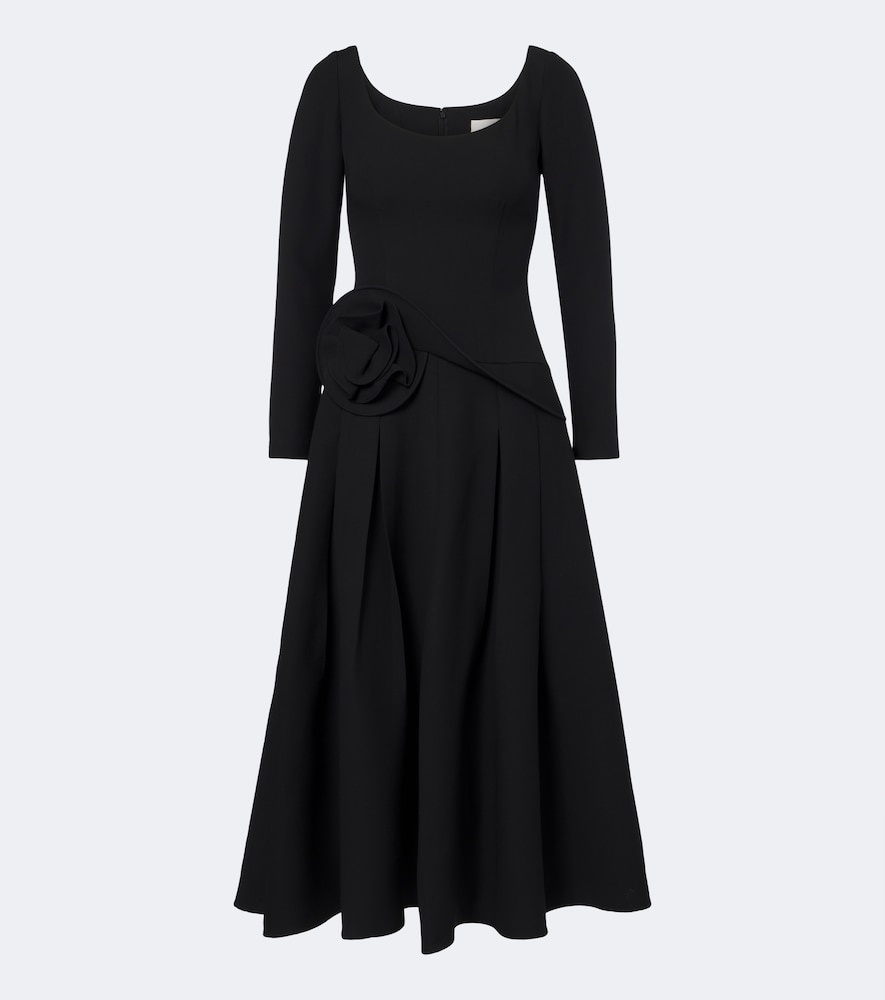 Midikleid aus einem Woll- und Seidengemisch