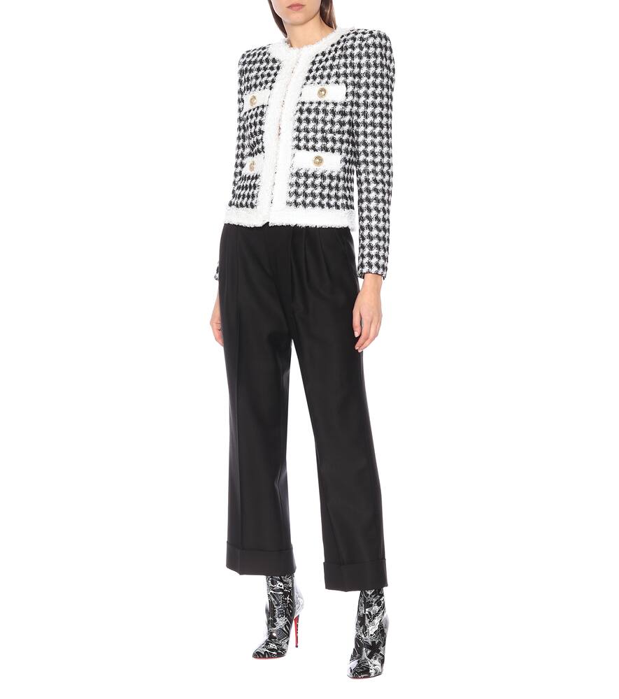 Sequinned tweed jacket by Balmain