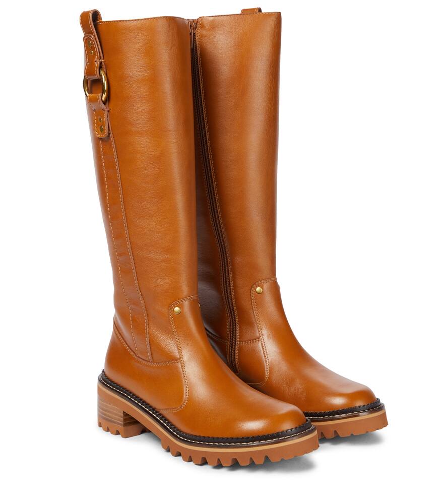 Erine leather knee-h...