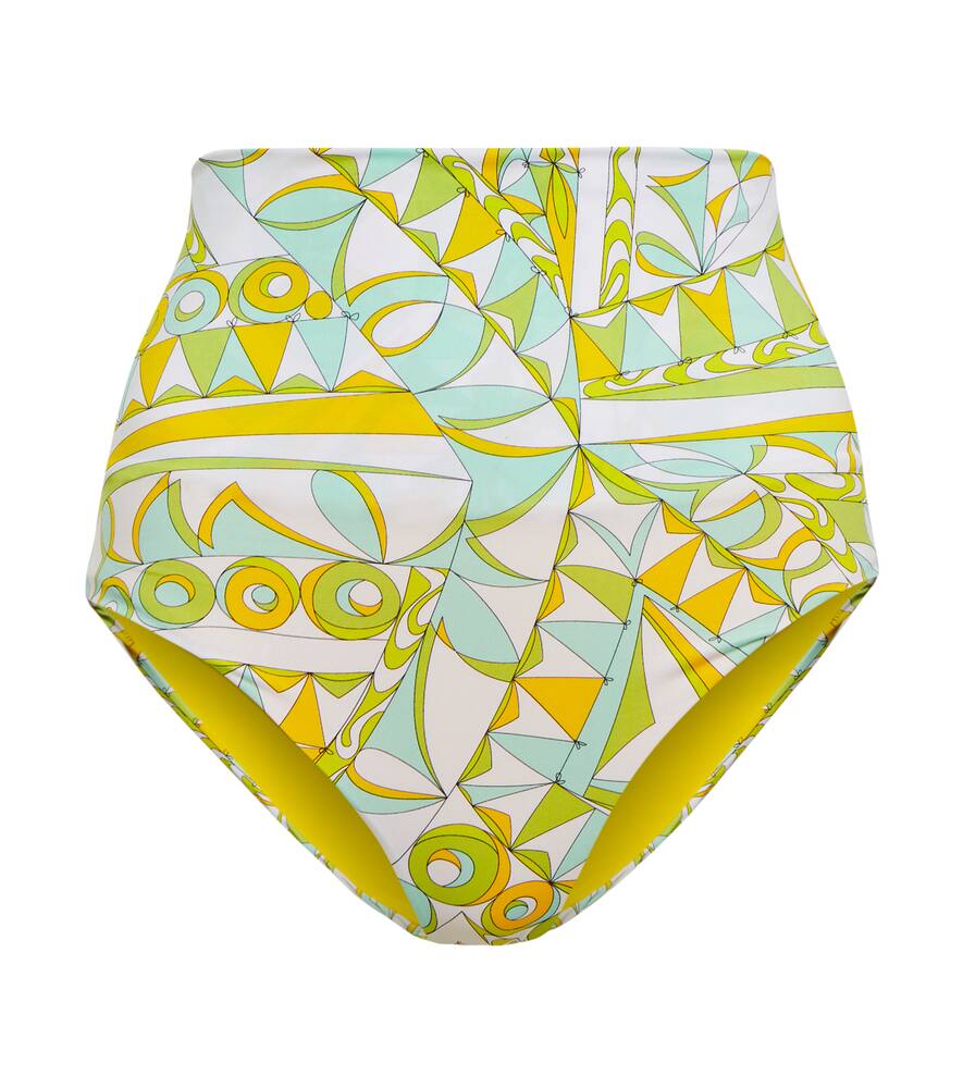 Emilio Pucci Beach High-rise printed bikini bottoms