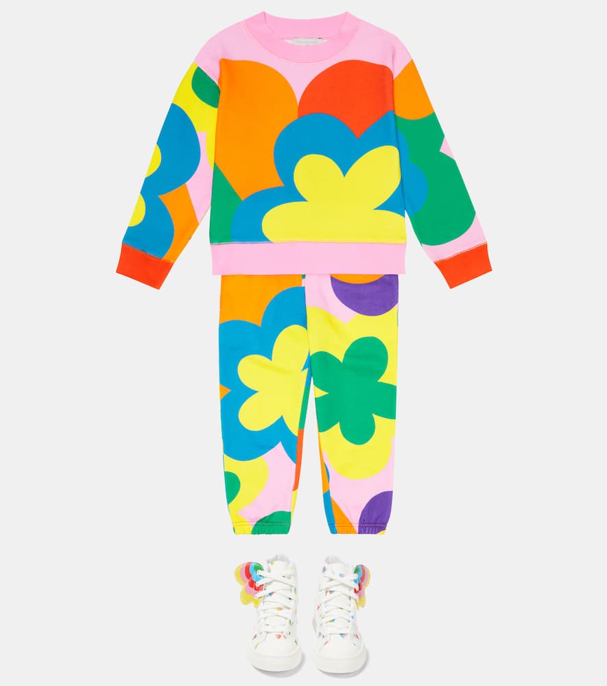 Stella Mccartney Sweatshirt And Sweatpants Set In Multicolor/multicolo
