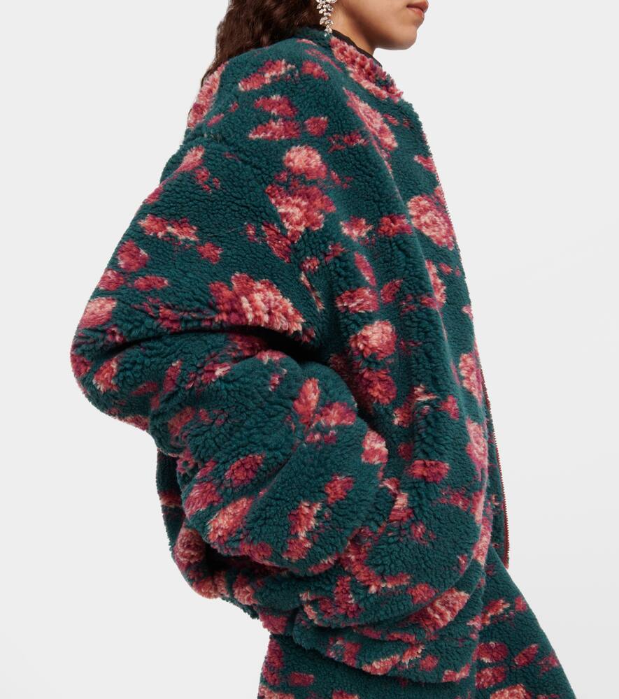Magda Butrym Floral Teddy Jacket In Multicoloured