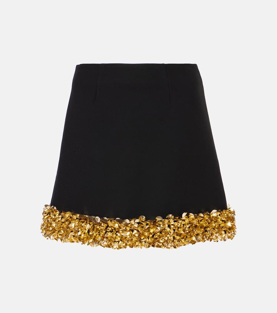 Simkhai Embellished Dua Mini Skirt In Black