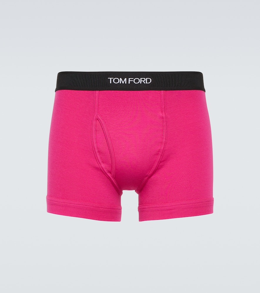 Cotton-blend jersey boxer briefs