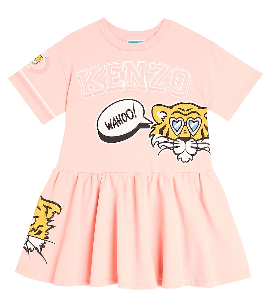 Kenzo Kids Tiger cotton jersey dress