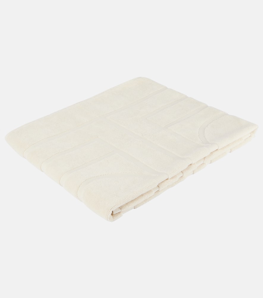 Toteme Monogram cotton terry jacquard beach towel