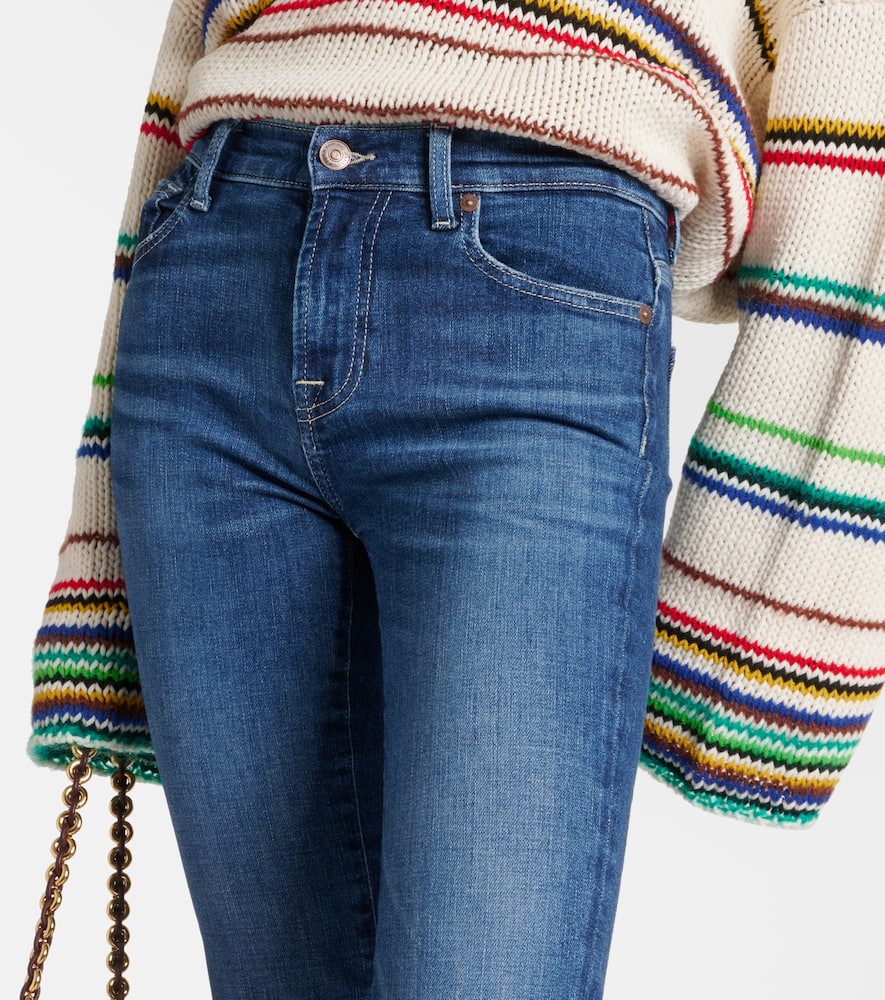 Shop 7 For All Mankind Bootcut Jeans In Blue