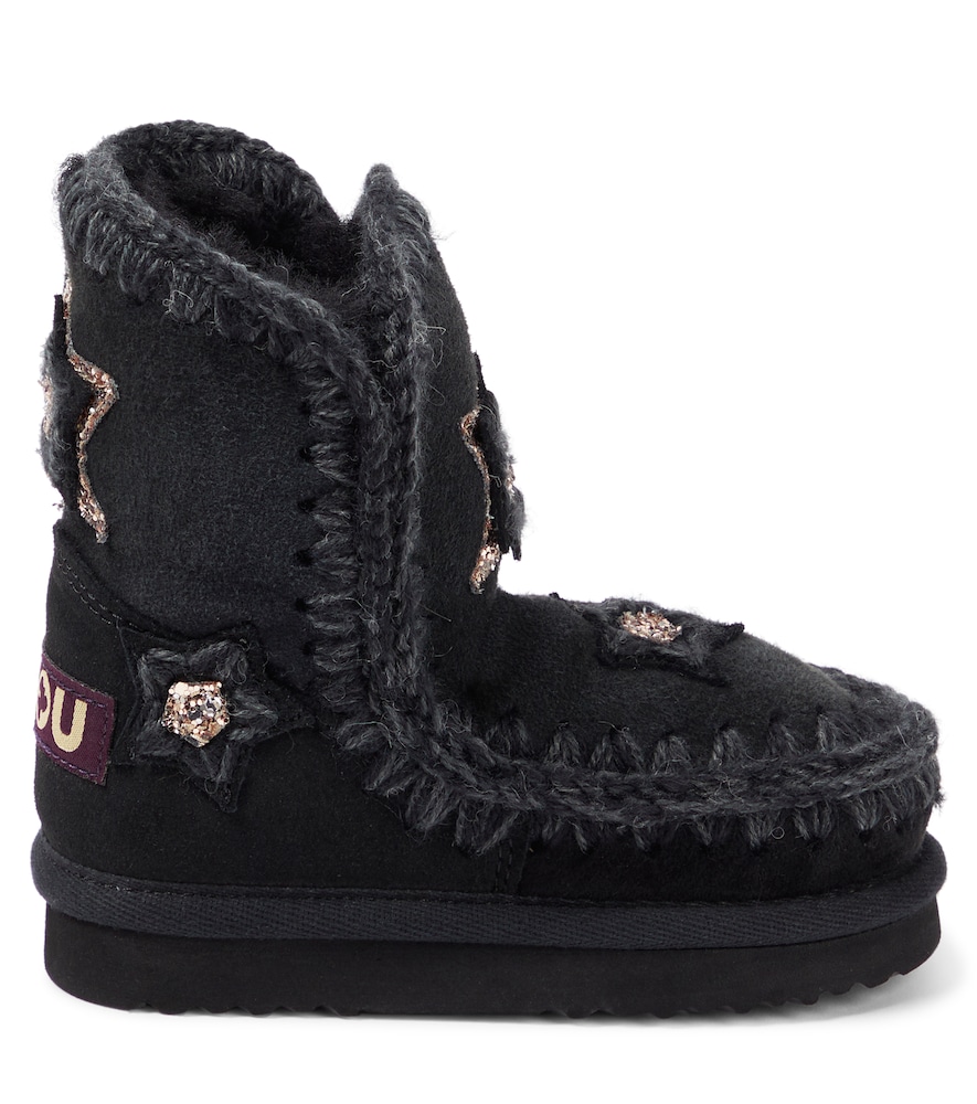 Mou Kids Mou Kids Embellished Suede Boots 