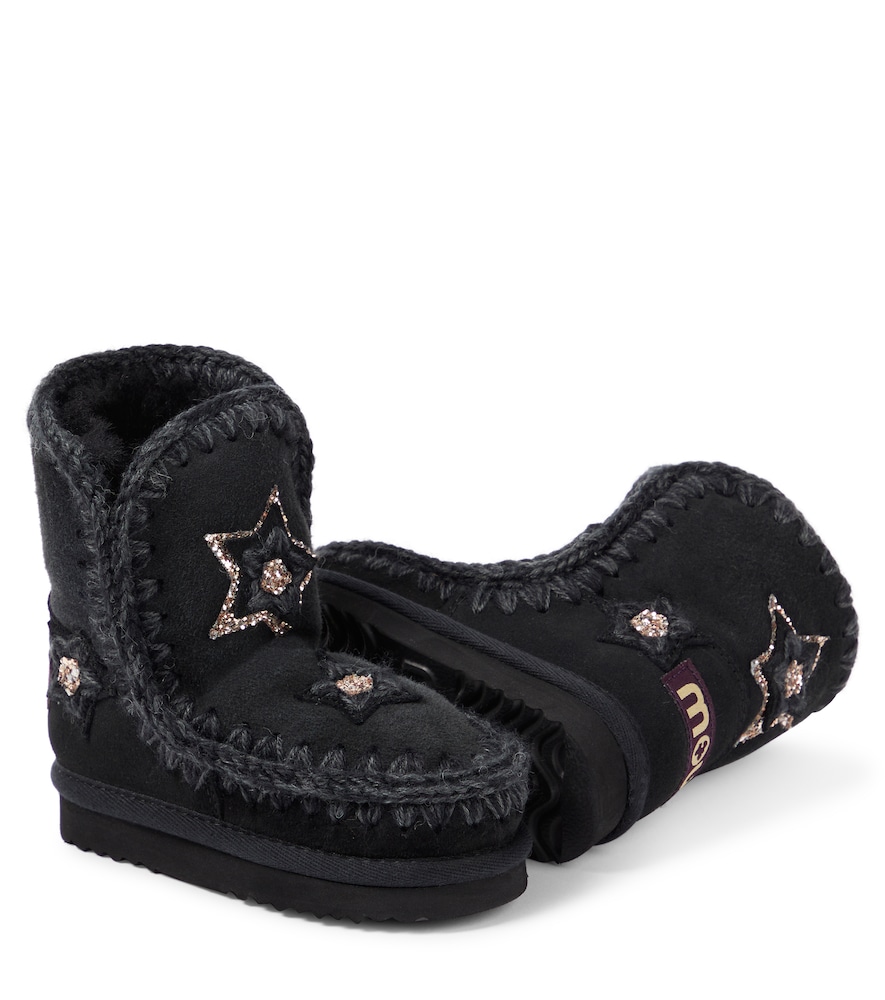  Mou Kids Mou Kids Embellished Suede Boots 