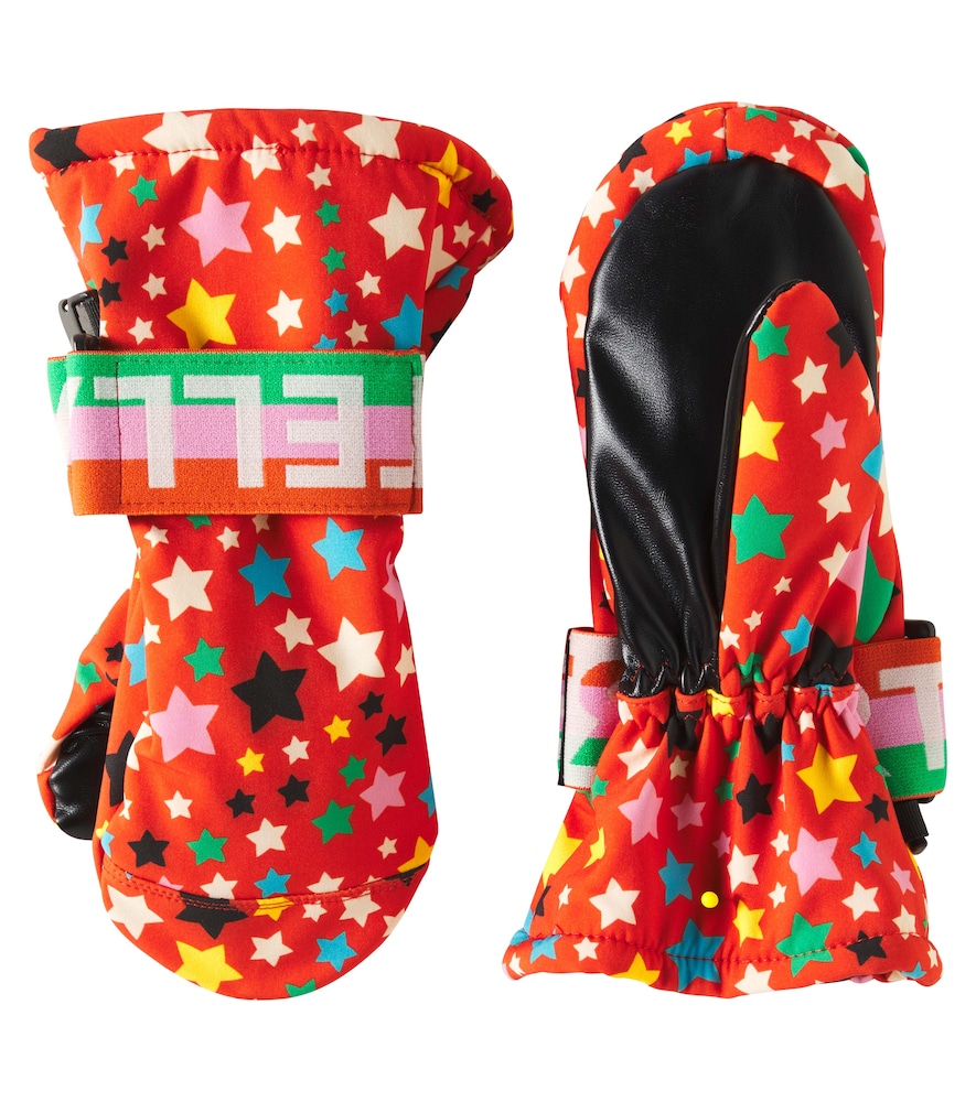  Stella Mccartney Kids Stella Mccartney Kids Bedruckte Skifäustlinge 