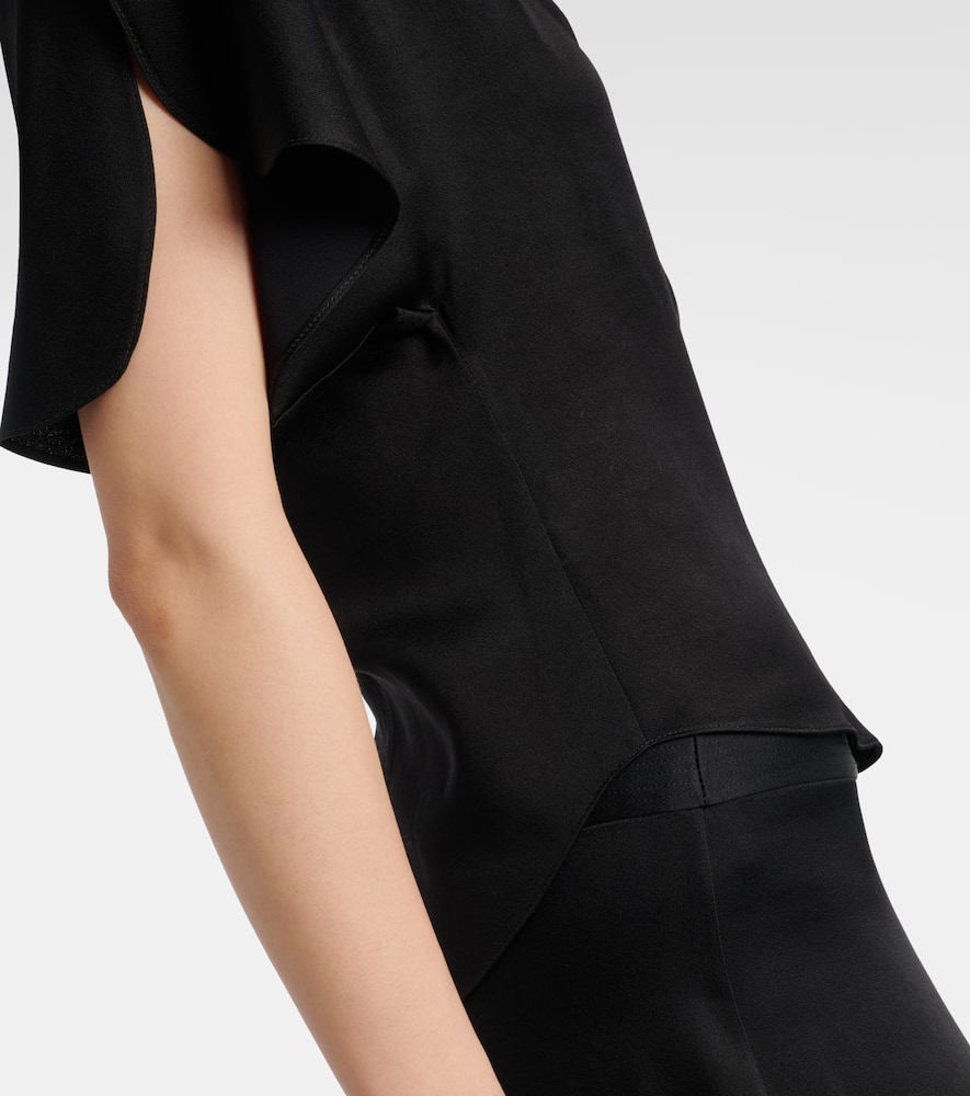 Isabel Marant Karlita Satin Top In Black