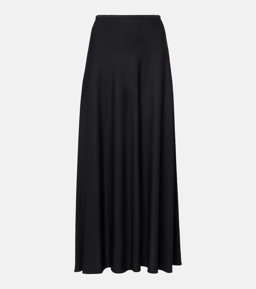 Pleated midi skirt