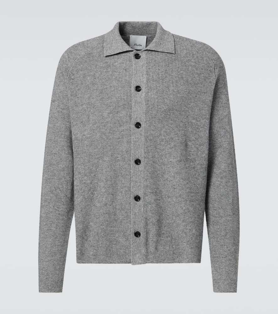 Cotton and cashmere overshirt