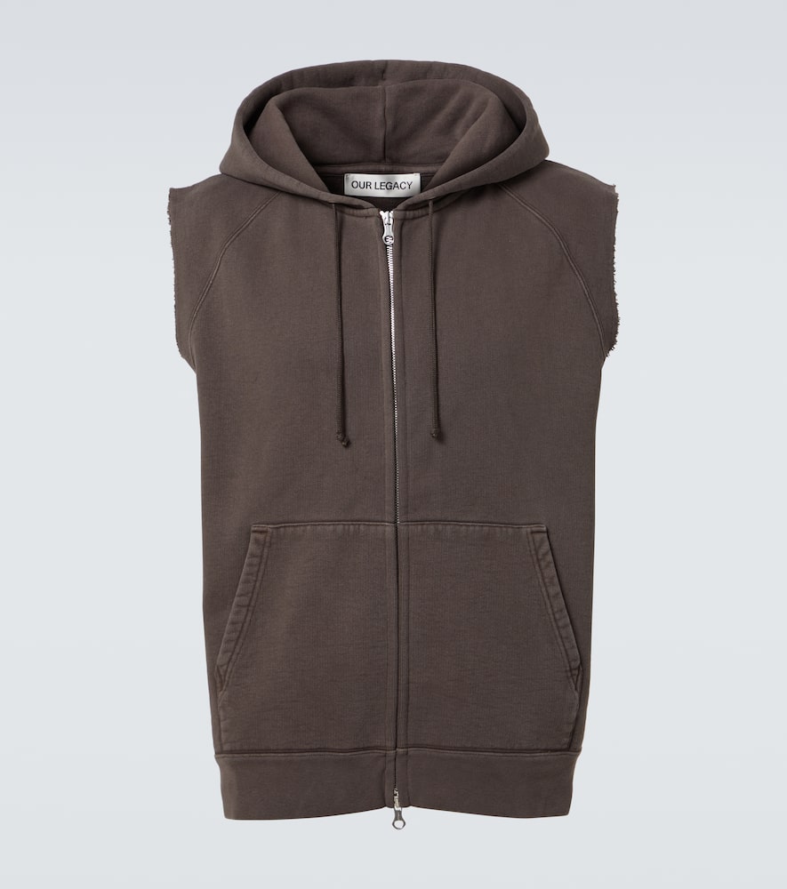 Our Legacy Motor cotton jersey zip-up vest