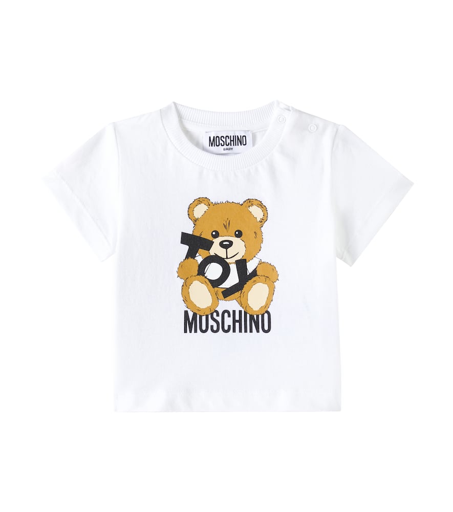 Moschino Baby Cotton Jersey T-shirt In White