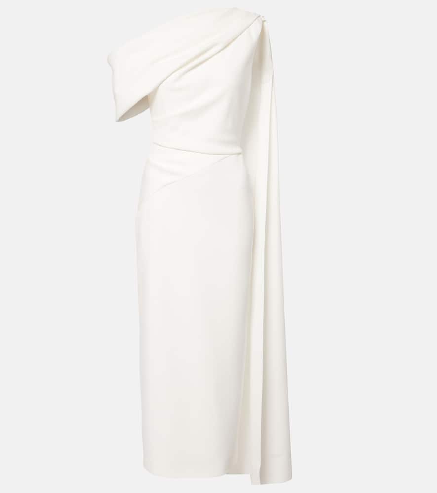 Bridal Maite 2 caped one-shoulder gown