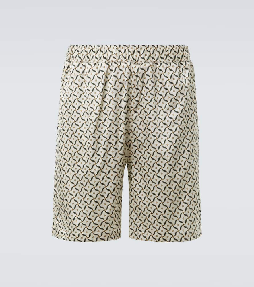 Palma printed silk-blend shorts